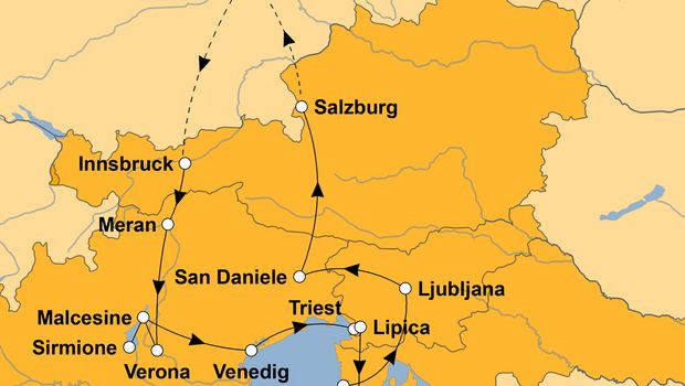 Ihre Reiseroute