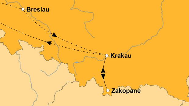 Ihre Reiseroute