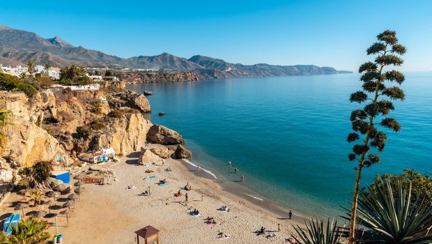 Strand Calahonda, Andalusien