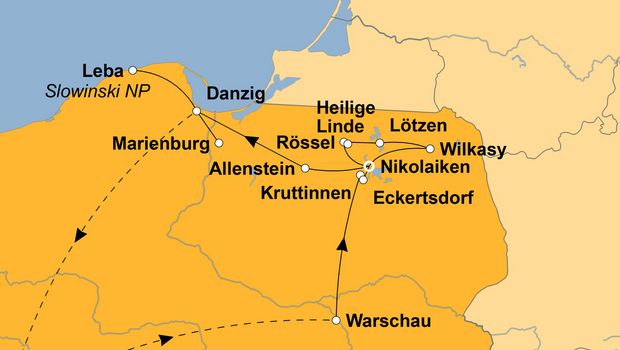 Ihre Reiseroute