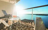 Ausblick vom Balkon der Kabine auf Mein Schiff 2