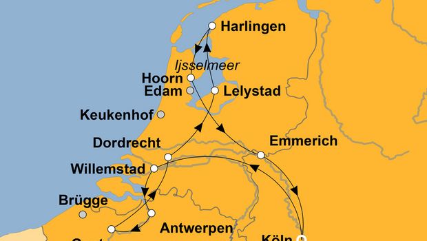 Ihre Reiseroute