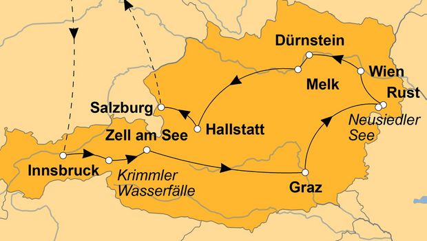 Ihre Reiseroute