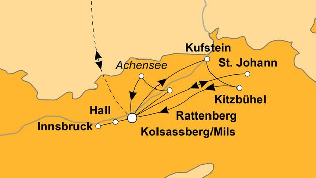 Ihre Reiseroute