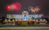 Kunsthistorisches Museum Wien mit Feuerwerk