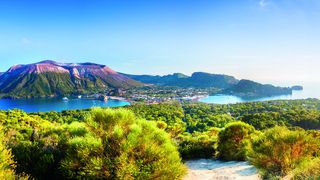 Blick auf Vulcano, Äolische Inseln