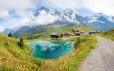 Wanderweg zum Pass Kleine Scheidegg