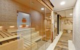 Schwimmbad mit Sauna des West Baltic Hotels in Polen 