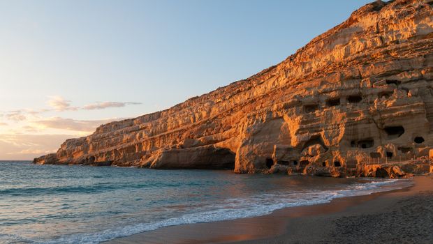 Matala Beach auf Kreta