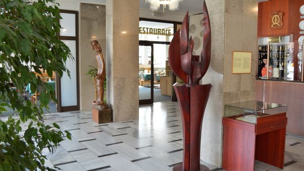 Lobby des Hotels Medinek in Tschechien
