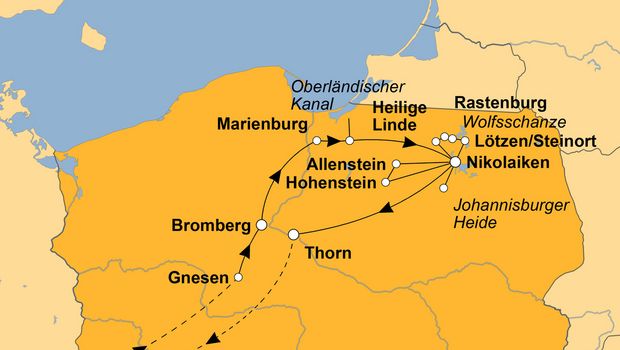 Ihre Reiseroute