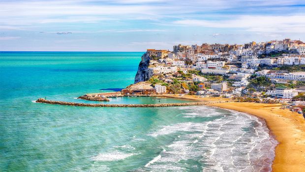 Peschici am Rand der Halbinsel Gargano