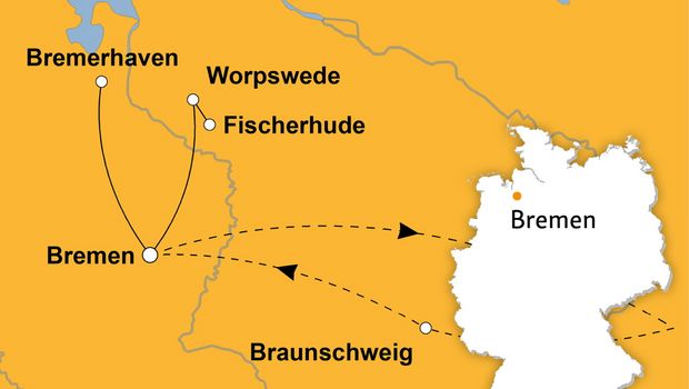 Ihre Reiseroute