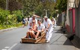 Korbschlittenfahrt in Funchal