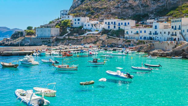 Hafen Levanzo, Sizilien