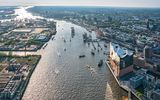 Luftaufnahme mit Elbphilharmonie
