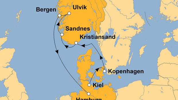 Ihre Reiseroute