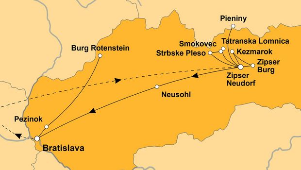 Ihre Reiseroute