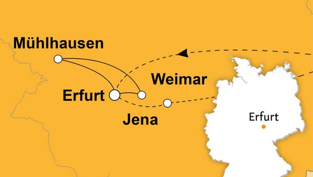Ihre Reiseroute