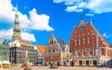 Riga, Petrikirche und Schwarzhäupterhäuser