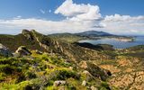 Blick über Bucht von Portoferraio auf Elba