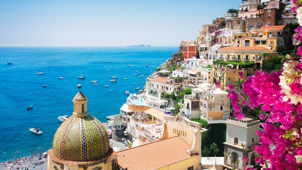 Blick auf Positano