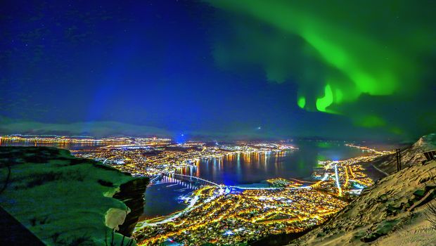 Nordlichter über Tromsö
