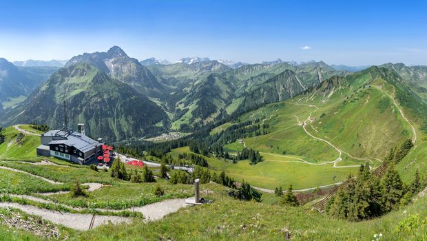 Blick vom Walmendinger Horn, Kleinwalsertal 