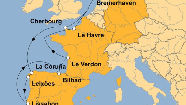 Ihre Reiseroute