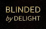 BLINDED by DELIGHT Schriftlogo mit Sternenhimmel