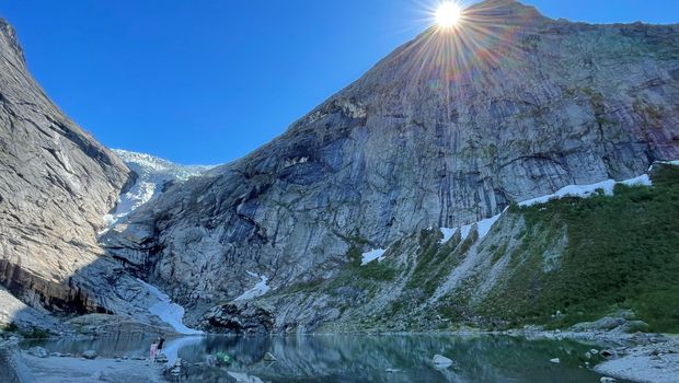 Gletscher Briksdalsbreem