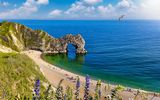 Panorama Durdle Door Strand, Dorset