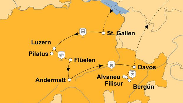 Ihre Reiseroute