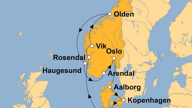 Ihre Reiseroute