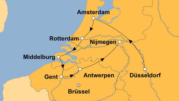 Ihre Reiseroute