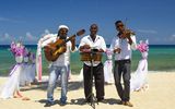 Musiker am Strand