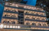 Hotel bei Dämmerung
