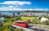 Neuseeländisches Cable Car in Wellington