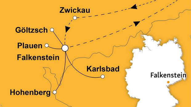 Ihre Reiseroute