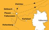 Ihre Reiseroute