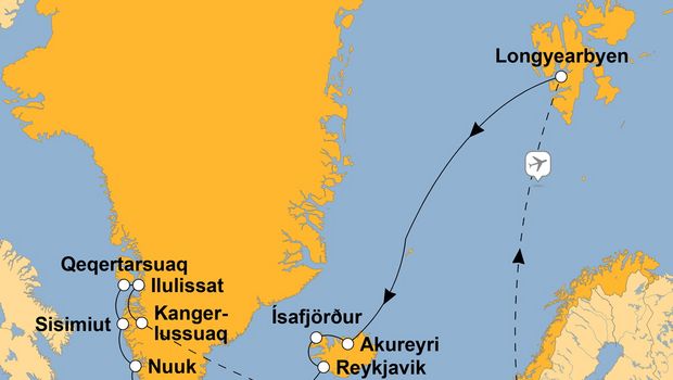 Ihre Reiseroute