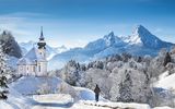 Maria Gern mit Blick auf den Watzmann