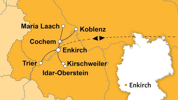 Ihre Reiseroute