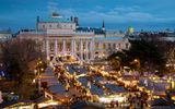 Wiener Weihnachtsmarkt nähe Burgtheater