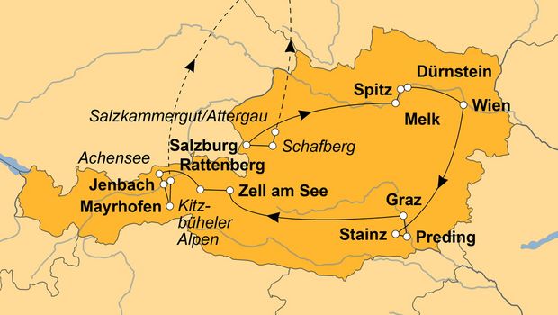 Ihre Reiseroute