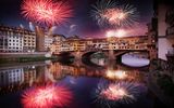 Feuerwerk über Florenz