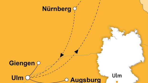 Ihre Reiseroute