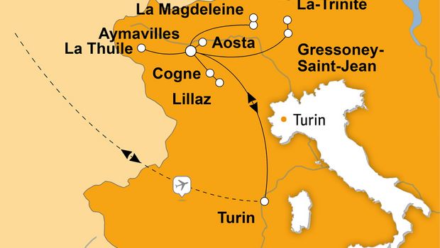 Ihre Reiseroute
