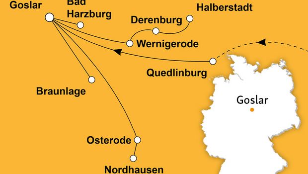 Ihre Reiseroute