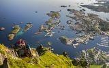 Blick ins Tal auf den Lofoten